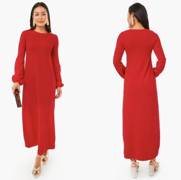Tuckernuck Pomander Place Red Lennox Dress - Picture 1 of 8